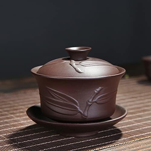 Woonsoon Yixing Chinese Zisha Gaiwan Handmade 150ml Kina Porculan Gaiwan Kungfu Teacup Tradicionalni kineski tem za čaj za čaj