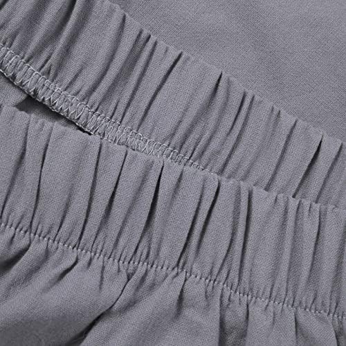 Miashui suknje za žene kratke ženske velike struk ljetne povremene pamučne kratke hlače sa džepom kratka haljina za žene