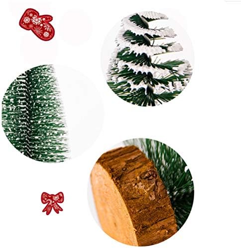 Abaodam simulacija božićne drveće umjetno mini božićno drvce Mala radna površina božićne ukrase