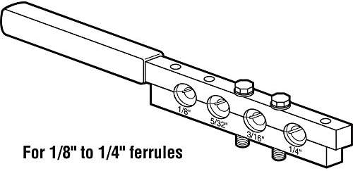 Premijer GD 52216 kvačični alat za kvačivač, koristite sa 1/8 inčnim - 1/4 inčnim ferrule, čelične konstrukcije,