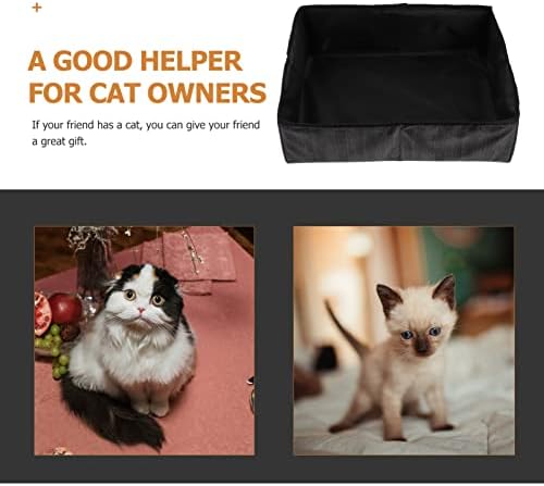 Ipetboom prijenosni toaletni sanduk za mačke Cotainer za smeće za kućne ljubimce Cat Toilette Mat kontejner za toaletne ljubimce potrepštine