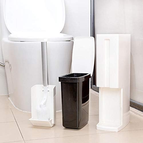 Aoof 3 u 1 multifunkcionalna kanta za smeće za kupatilo kanta za smeće kuhinjska korpa za otpatke sa wc četkom držač kese za smeće