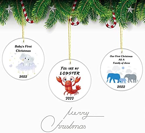 Prijatelji ti si moj jastog 2022 Božićni Ornament, personalizovani smešni Božićni Ornament - prijatelj Božićni Ornament poklon božićno