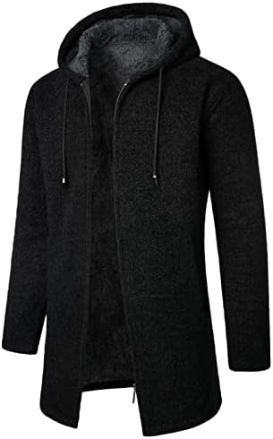 Fsahjkee Chamarras de Cuero Para Hombre, Abrigo de Invierno Para Hombre, Outfits Classic Sherpa Outher Jackets