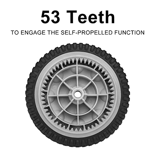 Prednji pogon Wheels Fit Za Troy Bilt Tb240 kosilica - prednji točkovi gume rade sa Troy Bilt Honda Tuff Cut 210 230 Craftsman samohodna kosilica, zamijeniti 734-04018, 734-04018A, 734-04018B, 2 paket, siva