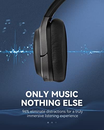 TZS aktivne slušalice za otkazivanje buke, bežično preko uši Bluetooth slušalice - 50h Playtime Hi-Fi Stereo dinamički duboki bas,