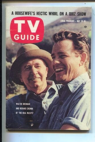 TV vodič 5/20/1961-Real McCoys-Walter Brennan & Richard Crenna-Illinois-No label - News stand copy-VF