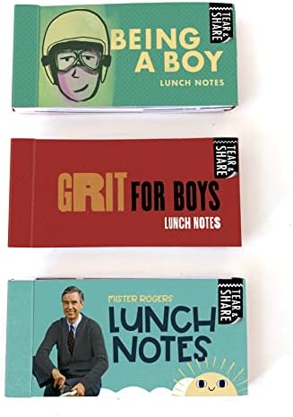 Paket za bilješke za ručak za dječake-3 pakovanja od 20 jedinstvenih inspirativnih, motivacijskih i ljubaznih bilješki
