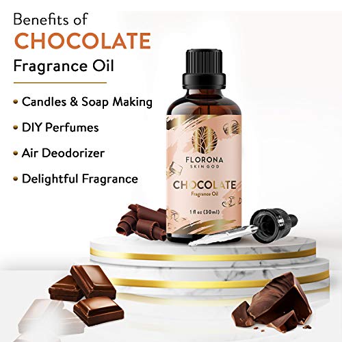 Florona Chocolate Premium Quality mirisno ulje - 1 fl oz za pravljenje sapuna, pravljenje svijeća, Difuzorska aromaterapija