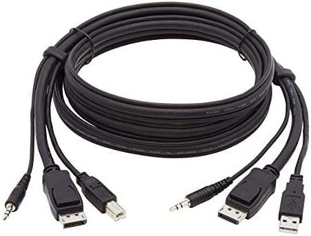 Tripp Lite DisplayPort KVM komplet kablova 3 u 1 4K USB 3.5 mm Audio 3xm / 6ft