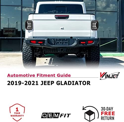 Winjet zadnja svjetla pogodna za 2019-2022 Jeep Gladiator, LED sekvencijalni dizajn signala repna lampa za montažu zamjenska oprema