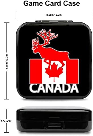 Kanada Moose Flag Flag kartica za prebacivanje prilagođenog prekidača uzorak prenosiv popis za odlaganje sa 24 utora za karticu