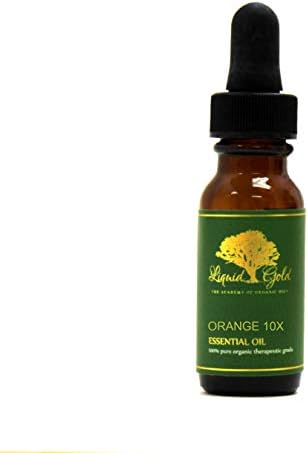 0,6 oz sa staklenim kapljicama Premium narančasta 10x esencijalno ulje tečno zlato čista organska prirodna aromaterapija