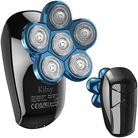 Kibiy električni brijač za muškarce-brijač za kosu za ćelave muškarce 5-u-1, Akumulatorski LED IPX7 vodootporni rotacioni komplet