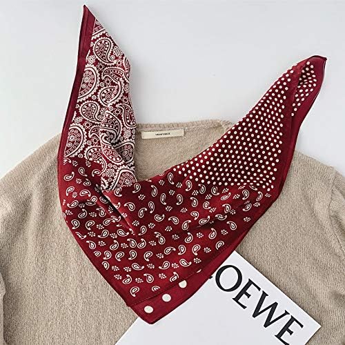 Meisee Mulberry Silk Scarfs ženski mali kvadratni šal 21 x 21 prozračna lagana marama marama marama