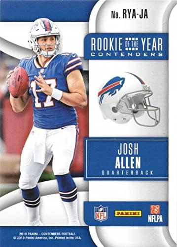 2018. Panini kandidati Rookie of the Gosedaci Kandidata Rya-Ja Josh Allen Football Card