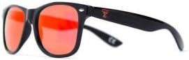 NCAA Texas Tech Red Raiders TEXTECH - 4 crni okvir, naočare za sunce sa crvenim sočivima, jedna veličina, Crna