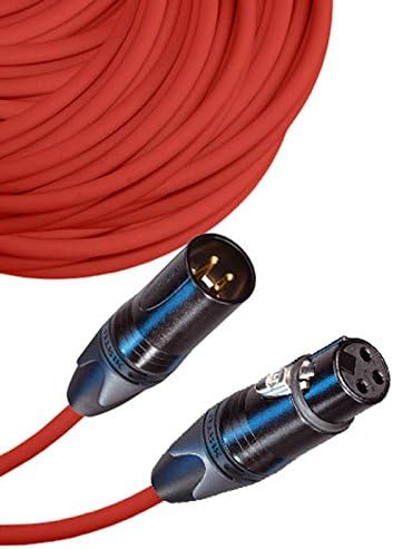 Muški i ženski XLR kabl sa Neutrik NC3 konektorima i Premium 20ga žicom-150: ft dugo: crno