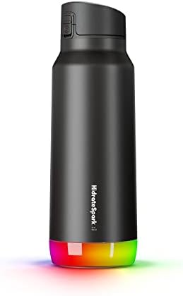 HIDRATE SPARK PRO SMART boca za vodu - Izolirani nehrđajući čelik - zapisivanje vodenim unosom s Bluetooth-om, podsjetnik za LED sjaj