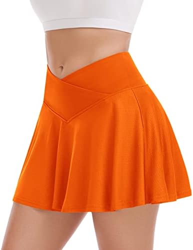 Nasleđena teniska suknja za žene sa šorcama Atletski golf skroz sa džepovima Visoko stručno vježbanje suknje