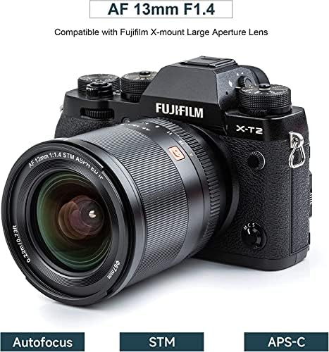 X-Mount glavni objektiv velikog otvora blende AF 13mm F1. 4 širokougaoni Portretni objektiv kompatibilan sa Fujifilm kamerom X-T1/T2/T3/T4/T10/T20/T30/T100/T200,