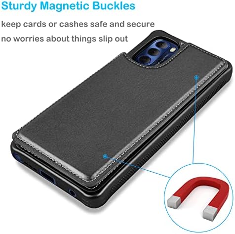 Tekcoo torbica za novčanik Motorola Moto G Stylus 5G / XT2215 minimalistički Luksuzni PU kožni ID držač gotovinske kreditne kartice