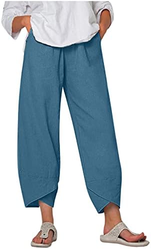UQGHQO naslagane pantalone za žene ženske potpuno oblikovanje na Kapri