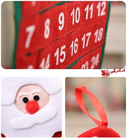 ULTNICE zidni kalendari Božić viseći kalendar Santa Claus Advent Kalendar Božić Down kalendar za odmor kućni ured školski ukras kalendar