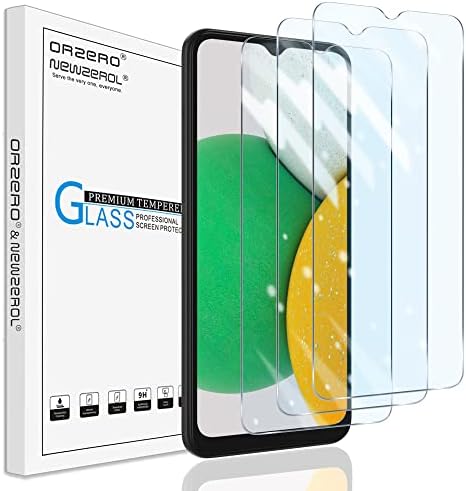 Orzero kompatibilan za Samsung Galaxy A03, A03S, A03 jezgro, A02, A02s zaštitnik ekrana, kaljeno staklo 9 tvrdoća HD bez mjehurića