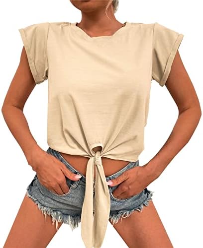 Ženski ljetni vrhovi ženske majice na velikim slojevima Žene solidne boje gornjeg sloja za žene dugih rukava za žene