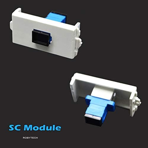 Zidna ploča 2x SC Simplex 3.5 Slušalice Keystone modularne vlakne Optičke distribucijske utičnice Priključci Bijeli ukrasni FacePlates