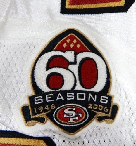2006 San Francisco 49ers T.J. Klanje 52 Igra izdana bijeli dres 60 S P 46 5 - Neincign NFL igra rabljeni dresovi