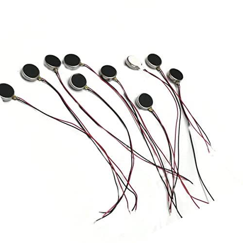 Sopepoyie 15pcs 10x2.7mm Mini vibracijski motori DC 3V 12000RPM Dužina kabla 3,93inchflat Tipka tipa tipa Micro DC vibrirajući motor