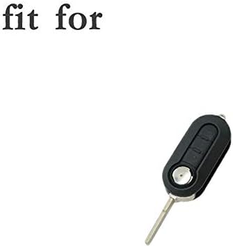 Segaden Boja metalik u boji poklopac školjke ABS držač tvrdog fuse kompatibilan sa FIAT daljinskim flip ključem 3 tipka SV0755 plava