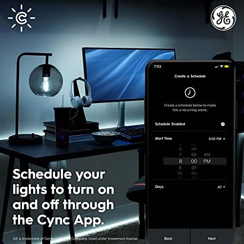 GE Lighting CYNC Dynamic Effects LED smart Indoor Light Strip produžetak za svjetlosnu traku u punoj boji & amp; napajanje , Bluetooth