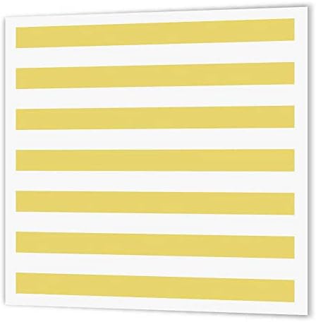 3Droza HT_56669_1 Senf žute i bijele trake uzorak retro klasičnog željeza na papiru za prijenos topline za bijeli materijal, 8 do