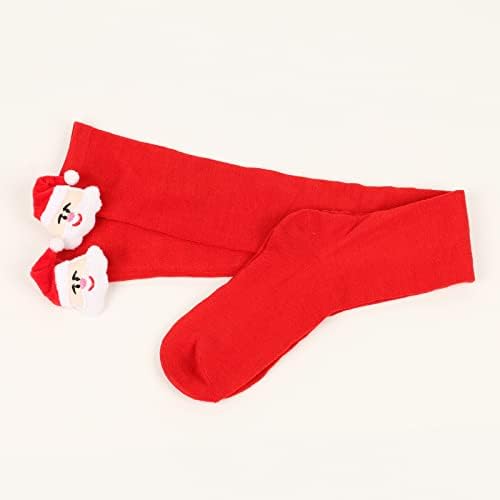 IIUS Božić čarape žene Sretan Božić zabava šareni pamuk Holiday čarape Funny novost posada čarape Neklizajući patuljak čarape za trčanje