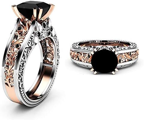 Prsten za žene Modni dijamantni prsten Vintage Wedding Band za žene Prekrasna srebrna angažman prstenovi za prsten za nakit koji odgovara