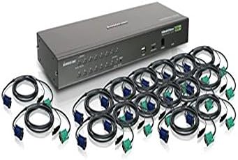 IOGEAR 16-Port USB PS / 2 Combo KVM prekidač, sa punim setom kablova