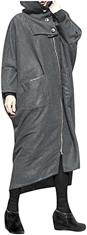 Duks za žene Trendi zimsko dugme Zip džep Jednobojna plus veličina dugih rukava duks s kapuljačom pulover dukseve
