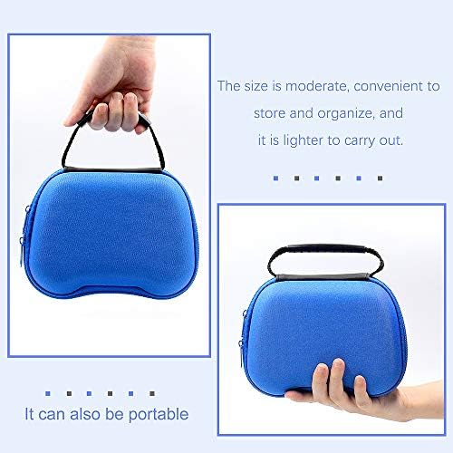 Gamepad Storage Case putna torba sa mrežastim džepom, kontroler Hard Shell handbag zaštitni držač za PS5/PS4/S_witch Pro, 18 * 15