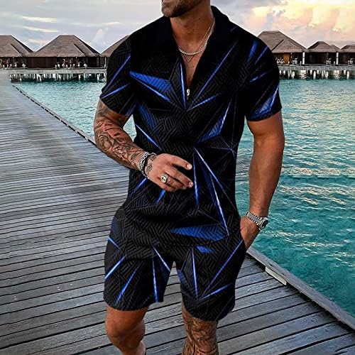 Bmisegm ljetna muška košulja muška brzo suha 3d odijelo sa kratkim rukavima kratke hlače plaža Tropical HawaiianSS Body 3xl kupaći
