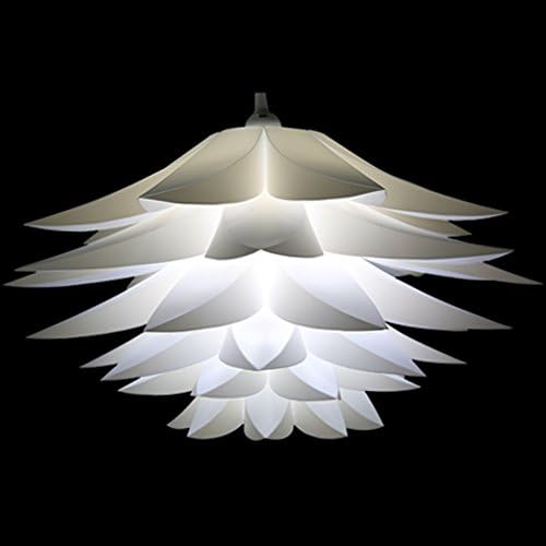 Lightingsky 20 stropni privjesak DIY IQ slagalica Lotus Flower lampa komplet za sjenilo sa visećim kablom od 15 stopa