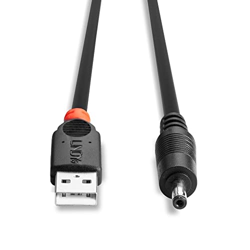 Lindy 1.5m USB do 1,35 mm unutarnji / 3,5 mm vanjski DC kabel, 70266