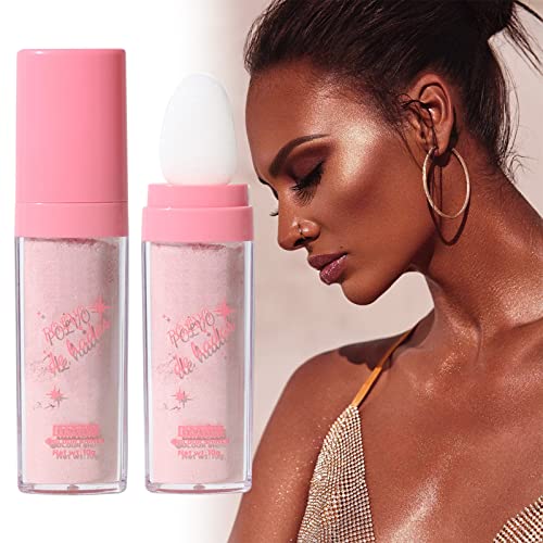 Spasio Bell Highlighter Fairy highlighter Patted puder Body Brighten prah visokog sjaja prirodni tri šminke Fairy fluorescentni pigmenti