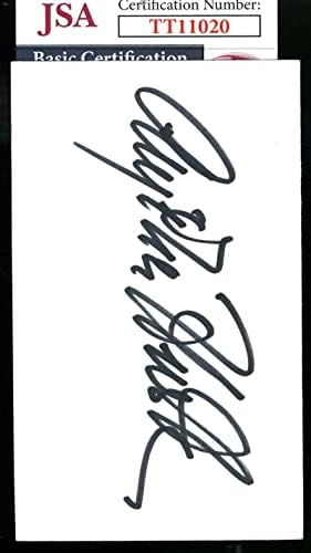 Angelica Huston JSA Coa potpisala autogram kartice sa indeksom 3x5