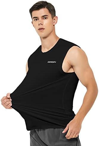 DEMOZU Muška plivačka košulja bez rukava za brzo sušenje atletsko trčanje teretana mišića plaža rezervoar veliki i visok