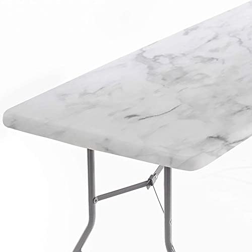 Poklopac tablice u obliku mermera, pozadina od mermerne teksture, perilica za piknik za pranje Fleksibilni stolnjak, poklopac stola