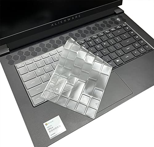 Clear TPU tastatura poklopac kože kompatibilan sa 2021 Dell Alienware M15 R5 Ryzen izdanje & Dell Alienware M15 R6 R7 15.6 inch, Dell Alienware x15 R1 R2 15.6 & Dell Alienware x17 R1 17.3 Gaming Laptop