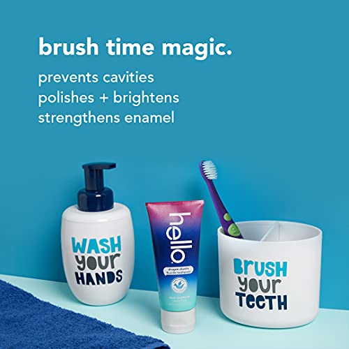 zdravo Dragon Dazzle plava Raspberry Dječija pasta za zube, fluoridna pasta za zube, uzrast 2+, bez vještačkih zaslađivača, bez SLS-a,